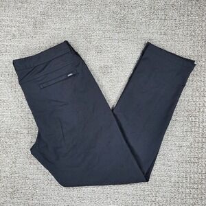Barbell Apparel Mens Straight Leg Athletic Chino Pants Black Size 36x32
